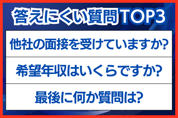 頭を悩ます「答えにくい質問」とは？