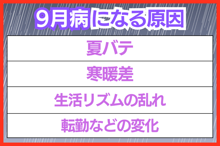 9月病になる原因