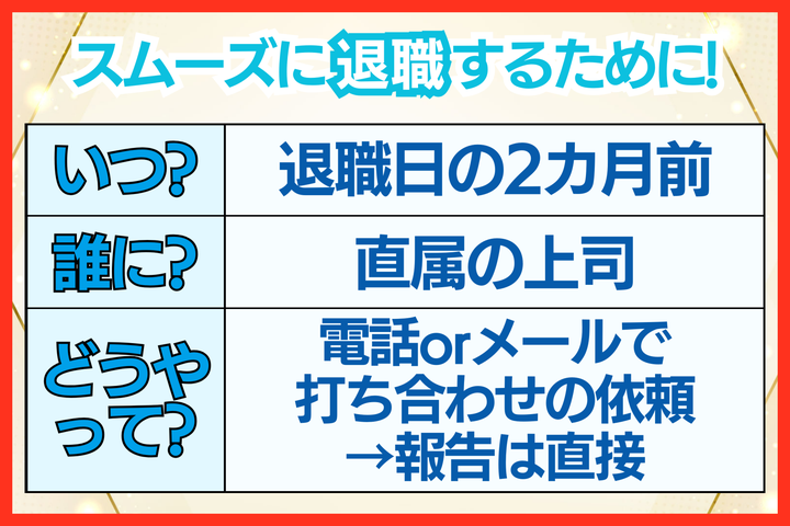 スムーズに退職するための心得！