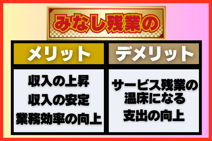 みなし残業のメリットとデメリット